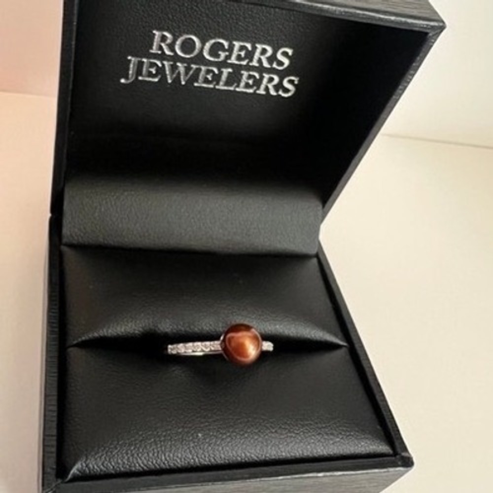 10KW 1/10TW Brown Pearl RG Ring Coastal BOHO